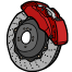Brake repair icon