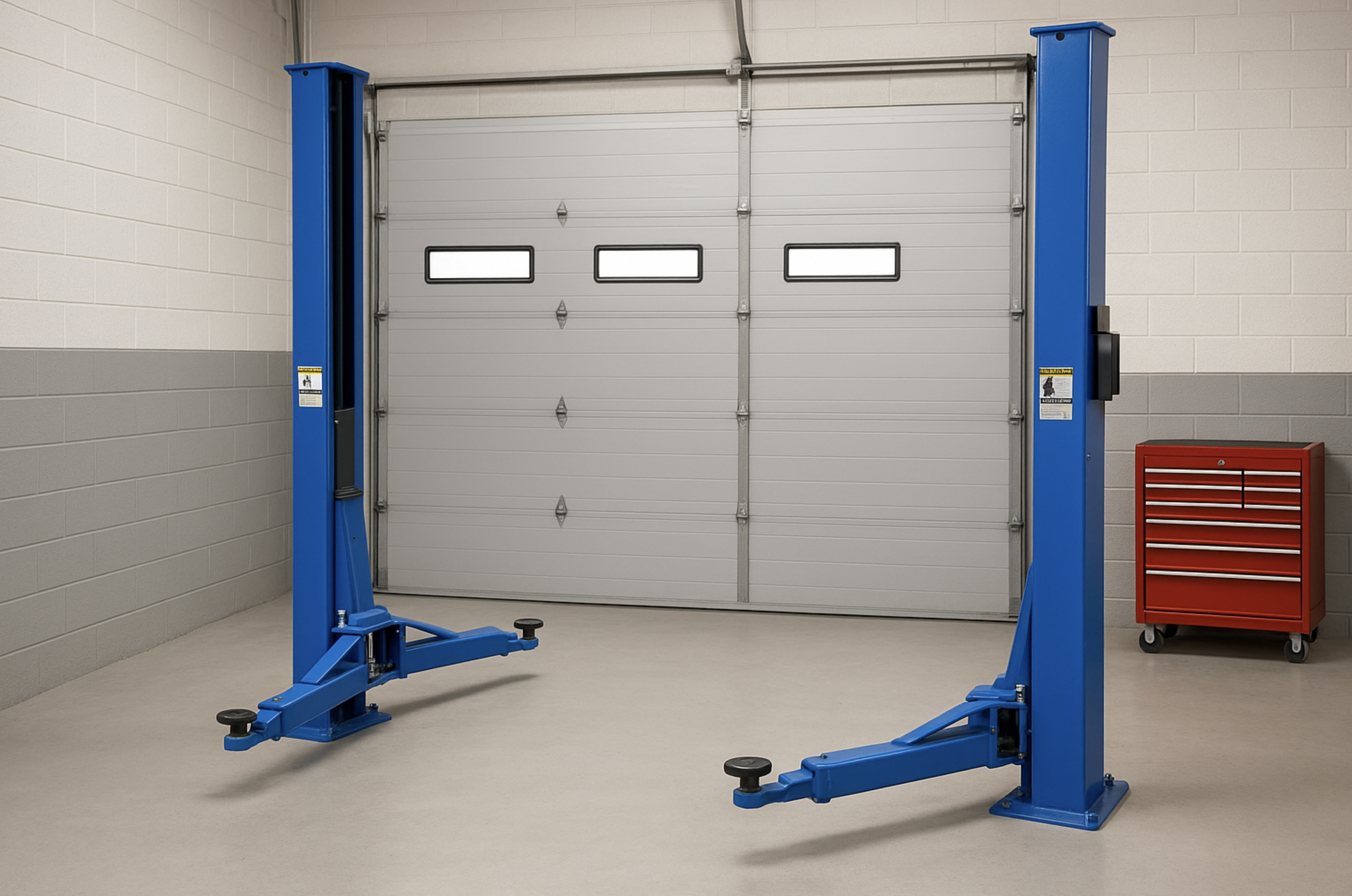 Vehicle on lift at Discount Brakes